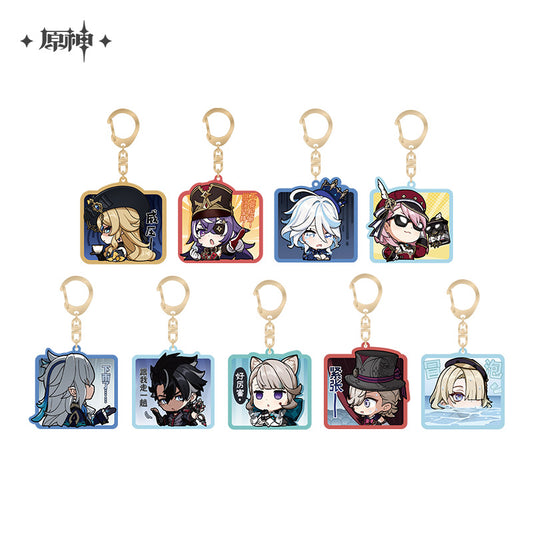 [Official Merchandise] Court of Fontaine Chibi Emoji Series: Keychains | Genshin Impact
