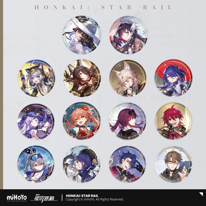 [Official Merchandise] Illustration Series Tinplate Badges - Nihility Path | Honkai: Star Rail