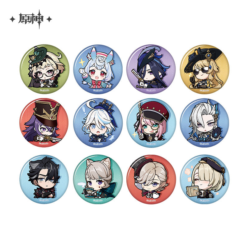 [Official Merchandise] Chibi Emoji Series Badge - Court of Fontaine | Genshin Impact