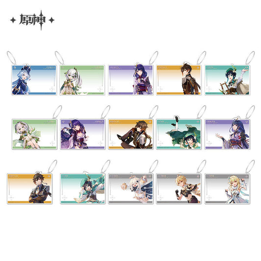 [Pre-Order] Genshin Impact Anniversary Celebration Series Character Acrylic Group Photo Cards (March 2024)