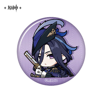 [Official Merchandise] Chibi Emoji Series Badge - Court of Fontaine | Genshin Impact