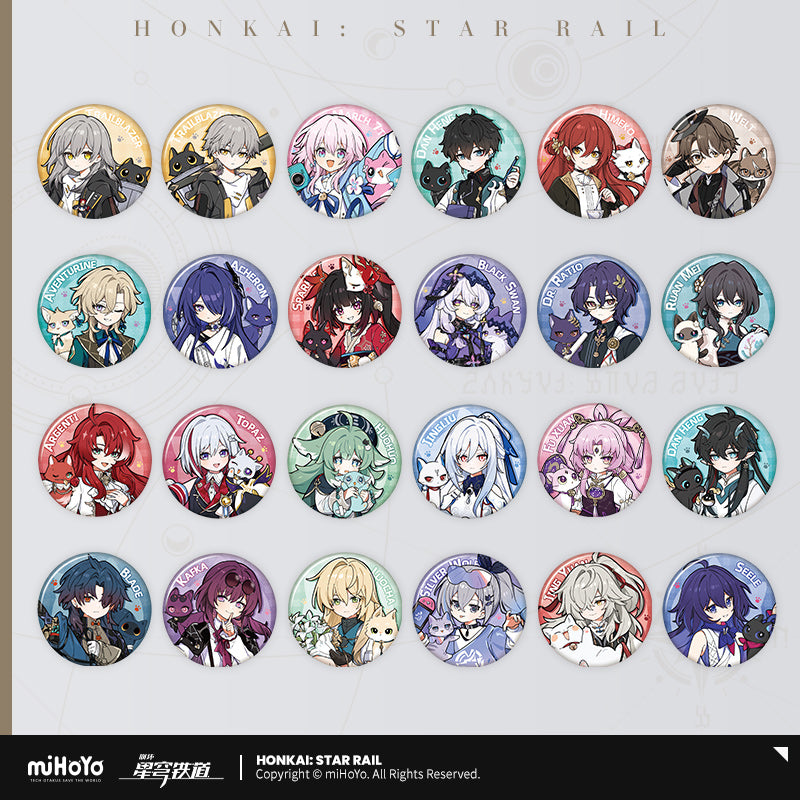 [Official Merchandise] Little Cat Series Tinplate Badges | Honkai: Star Rail