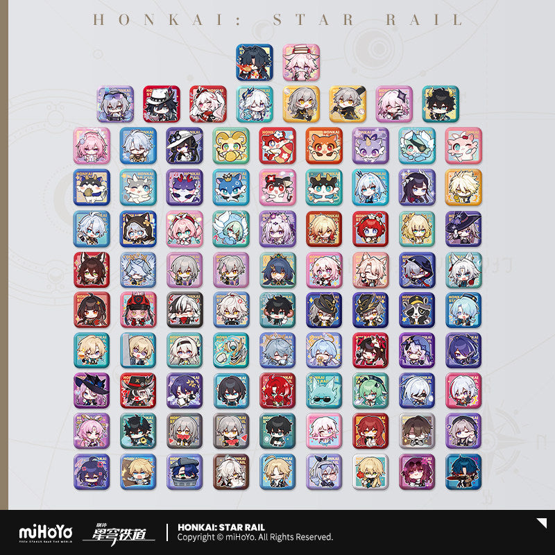[Official Merchandise] Pom-Pom Gallery Series Square Badge | Honkai: Star Rail
