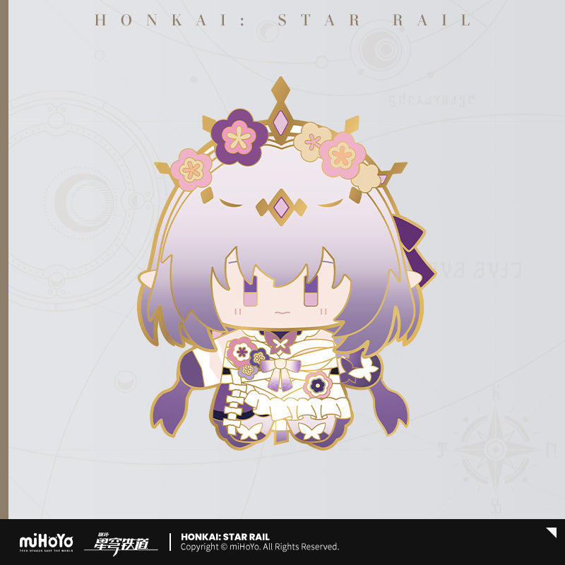 [Official Merchandise] Chibi Doll Series Happy Shake Metal Badge | Honkai: Star Rail
