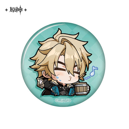 [Official Merchandise] Chibi Emoji Series Badge - Mondstadt | Genshin Impact