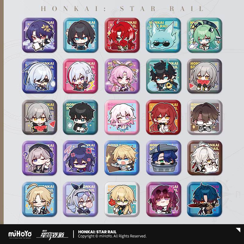 [Pre-Order] Pom-Pom Exhibition Hall Series: Square Badges | Honkai: Star Rail (June 2024)