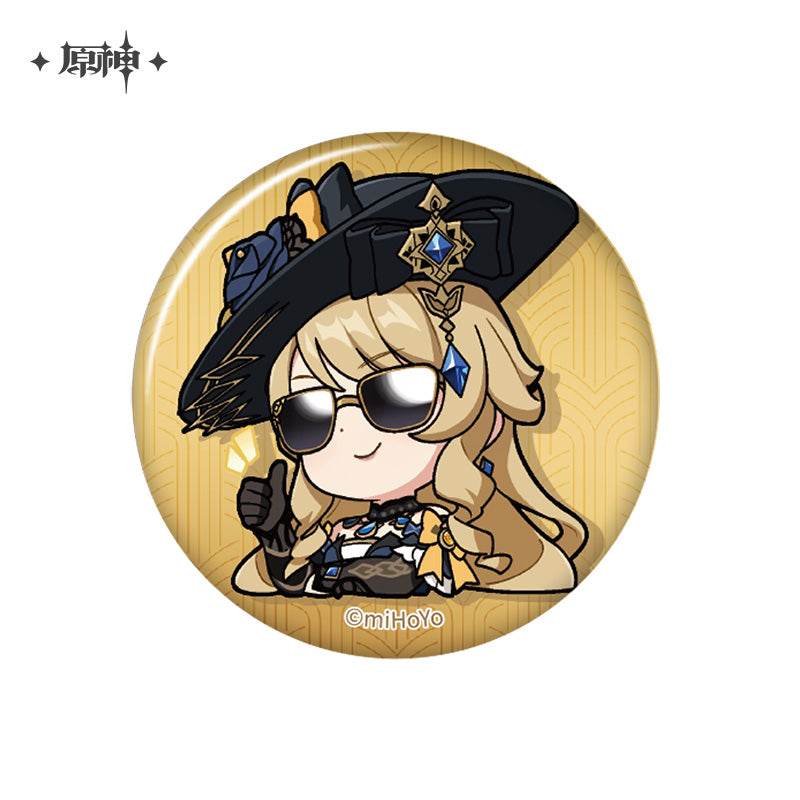 [Official Merchandise] Court of Fontaine Chibi Emoji Series: Badges | Genshin Impact