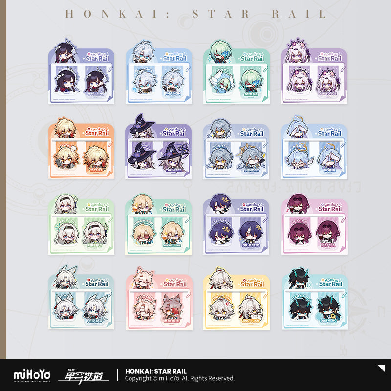 [Official Merchandise] Pom-Pom Exhibition Hall Series Soft Magnetic Bookmark Set | Honkai: Star Rail