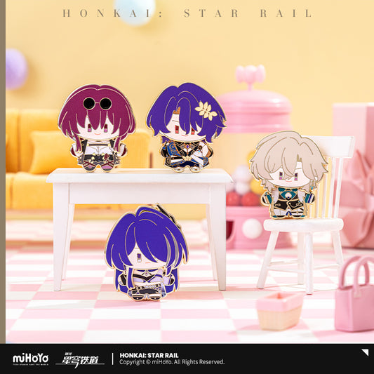 [Official Merchandise] Chibi Doll Series Happy Shake Metal Badge | Honkai: Star Rail