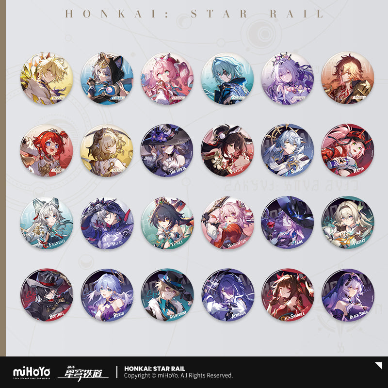 [Official Merchandise] Interstellar Journey Series Tinplate Badge Vol.2 | Honkai: Star Rail