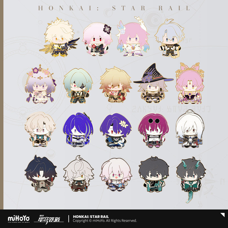 [Official Merchandise] Chibi Doll Series Happy Shake Metal Badge | Honkai: Star Rail