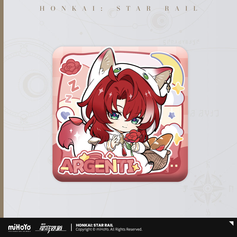 [Official Merchandise] Boys’ Dormitory Series Chibi Square Badge | Honkai: Star Rail