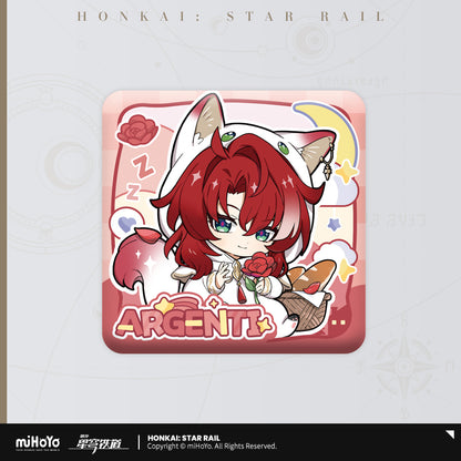 [Official Merchandise] Boys’ Dormitory Series Chibi Square Badge | Honkai: Star Rail