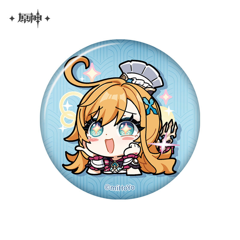 [Official Merchandise] Chibi Emoji Series Badge - Court of Fontaine | Genshin Impact