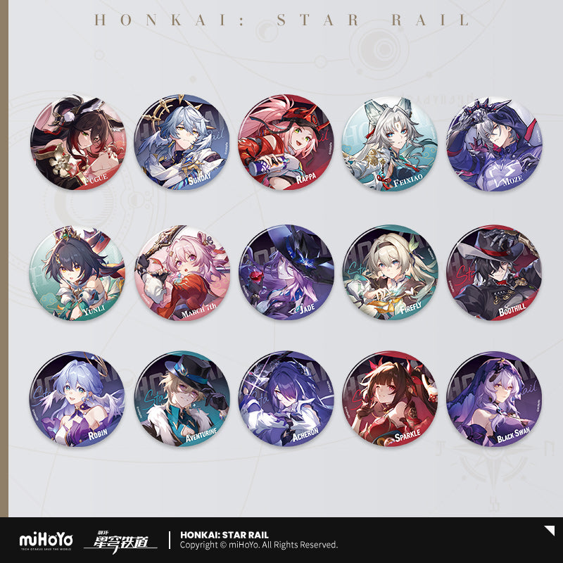 [Official Merchandise] Interstellar Journey Series Tinplate Badge Vol.2 | Honkai: Star Rail