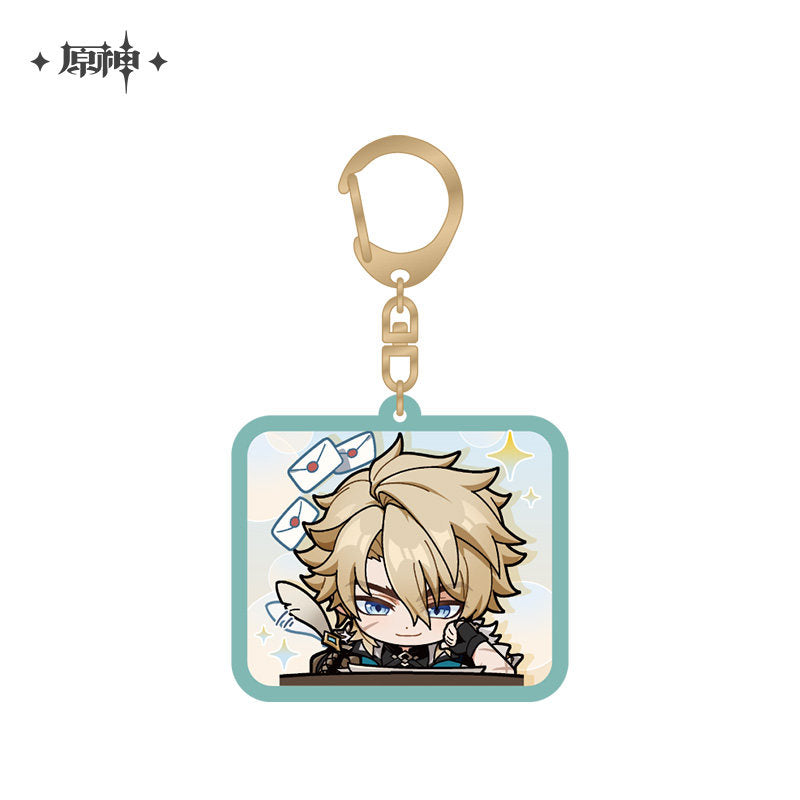 [Official Merchandise] Chibi Emoji Series Acrylic Charm - Mondstadt | Genshin Impact
