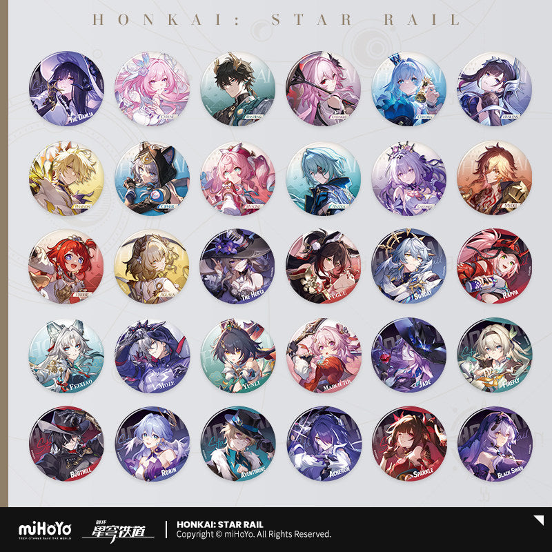 [Official Merchandise] Interstellar Journey Series Tinplate Badge Vol.2 | Honkai: Star Rail
