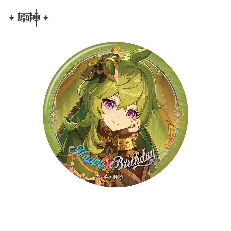 [Official Merchandise] Birthday Series Character Badges 2025 | Genshin Impact
