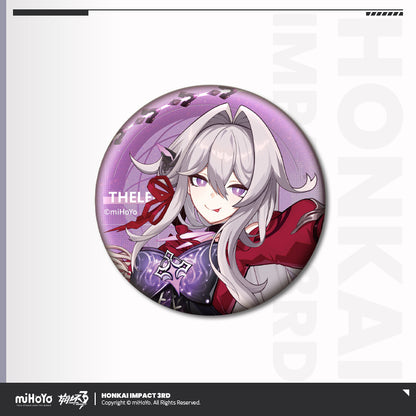 [Official Merchandise] Part 2 Character Illustration Series Tinplate Badge | Honkai Impact 3rd