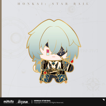 [Official Merchandise] Chibi Doll Series Happy Shake Metal Badge | Honkai: Star Rail
