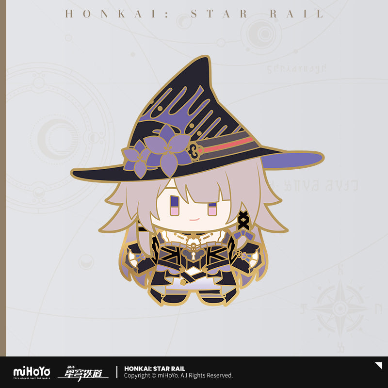 [Official Merchandise] Chibi Doll Series Happy Shake Metal Badge | Honkai: Star Rail