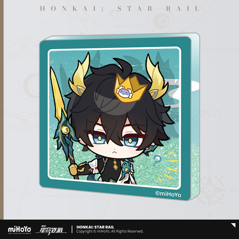 [Official Merchandise] Pom-Pom Gallery Series Liquid Glitter Acrylic Fridge Magnet | Honkai: Star Rail