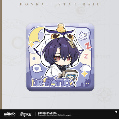 [Official Merchandise] Boys’ Dormitory Series Chibi Square Badge | Honkai: Star Rail