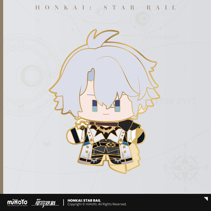 [Official Merchandise] Chibi Doll Series Happy Shake Metal Badge | Honkai: Star Rail