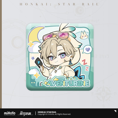 [Official Merchandise] Boys’ Dormitory Series Chibi Square Badge | Honkai: Star Rail