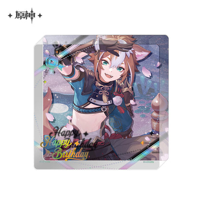 [Official Merchandise] Birthday Series Character Thick Acrylic Coasters 2025 | Genshin Impact