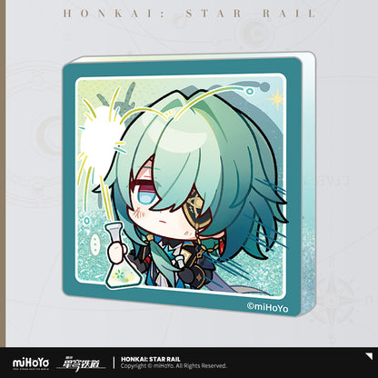 [Official Merchandise] Pom-Pom Exhibition Hall Series Liquid Glitter Acrylic Fridge Magnet | Honkai: Star Rail