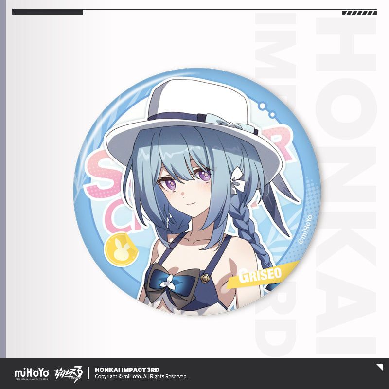 [Official Merchandise] Summer Cruise Series Tinplate Badge Vol.4 | Honkai Impact 3rd