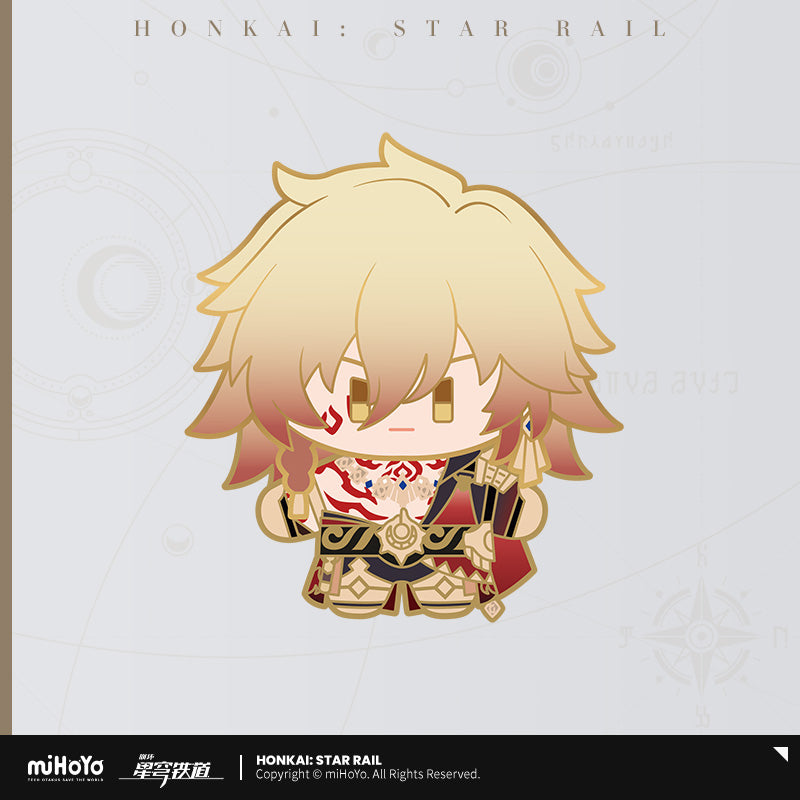 [Official Merchandise] Chibi Doll Series Happy Shake Metal Badge | Honkai: Star Rail