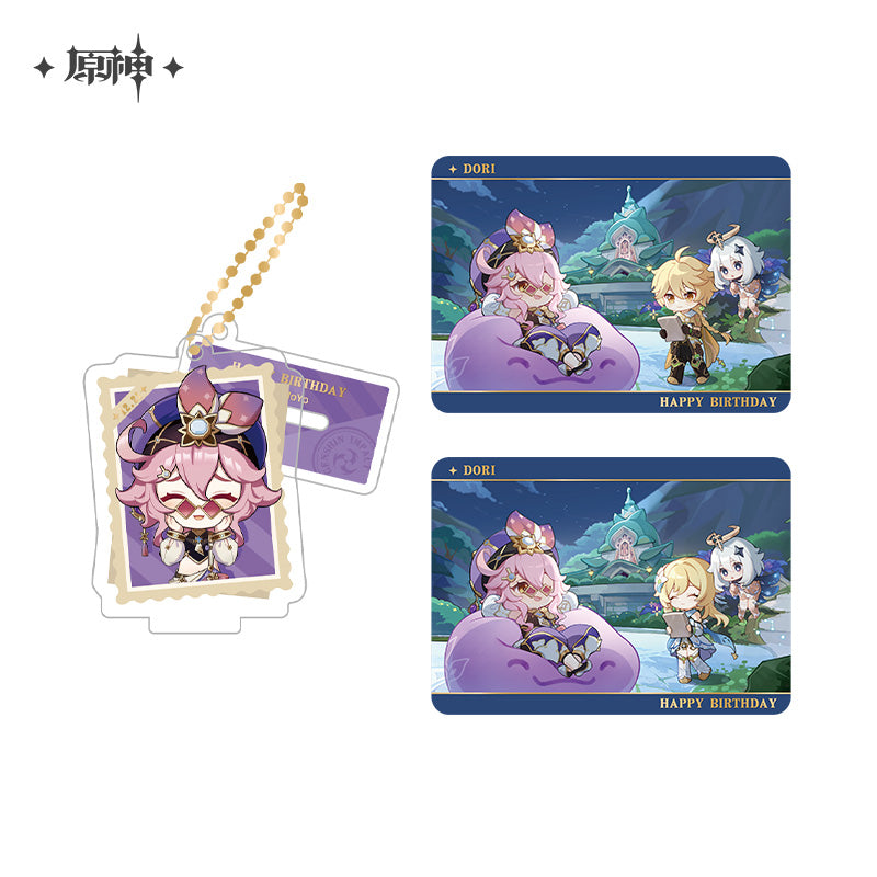 [Official Merchandise] Captured Memories Series: Character Standee Collectible Card Set | Genshin Impact