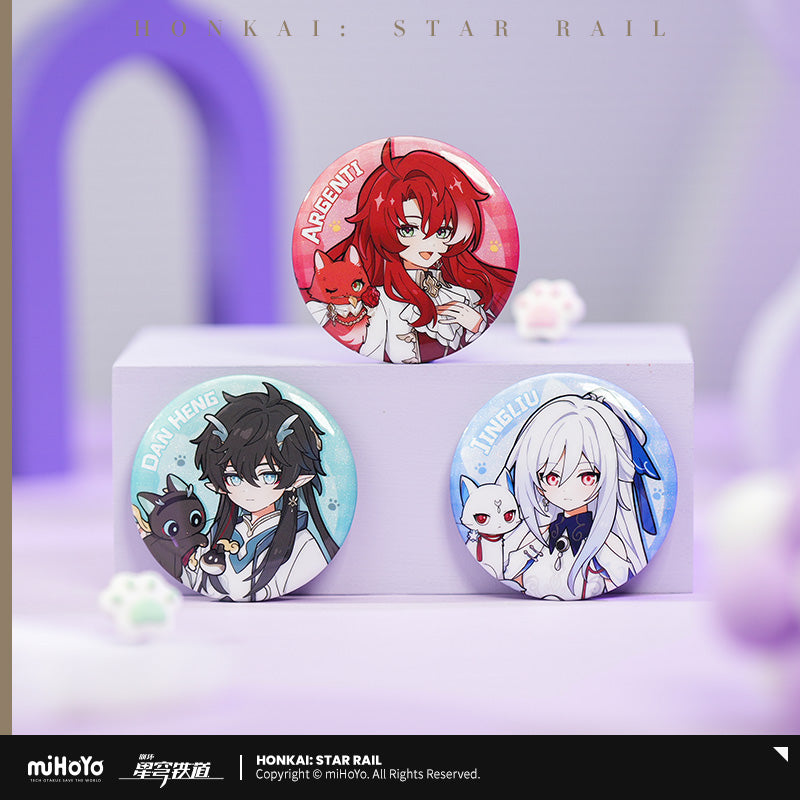 [Official Merchandise] Little Cat Series Tinplate Badges | Honkai: Star Rail