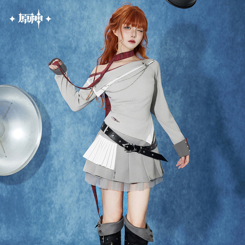 [Pre-Order/Limited] Tartaglia Theme Impression Series One Shoulder Long Sleeve Knit Top | Genshin Impact (Aug 2026)