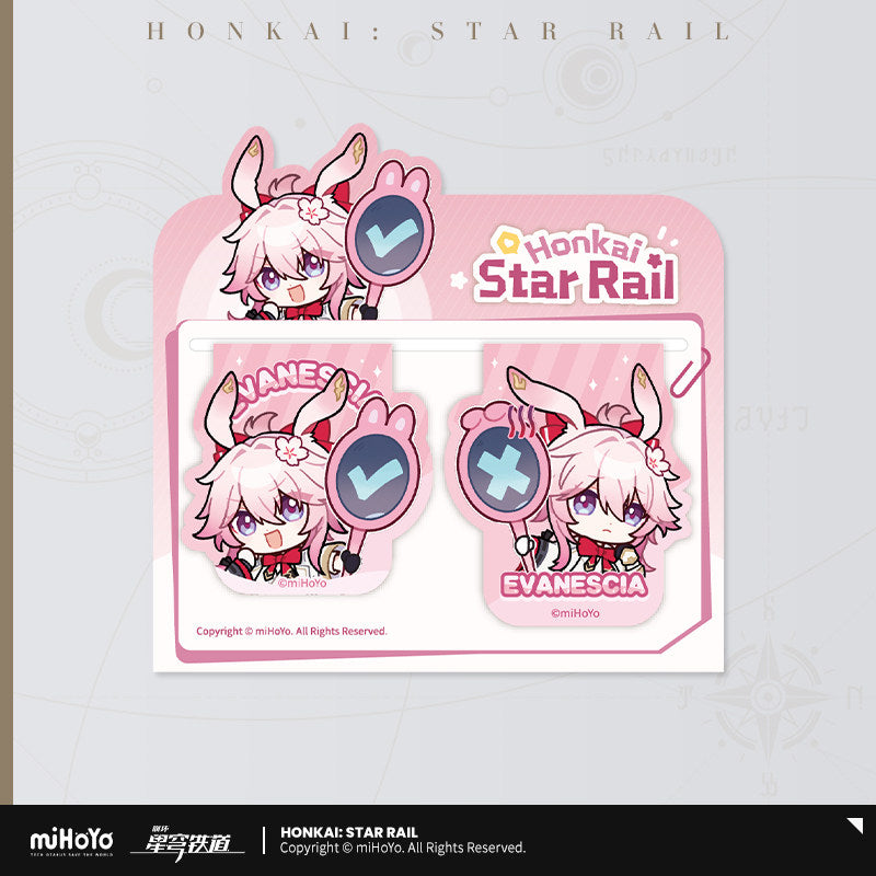 [Official Merchandise] Pom-Pom Gallery Series Soft Magnetic Bookmark Set | Honkai: Star Rail