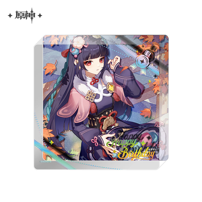 [Official Merchandise] Birthday Series Character Thick Acrylic Coasters 2025 | Genshin Impact