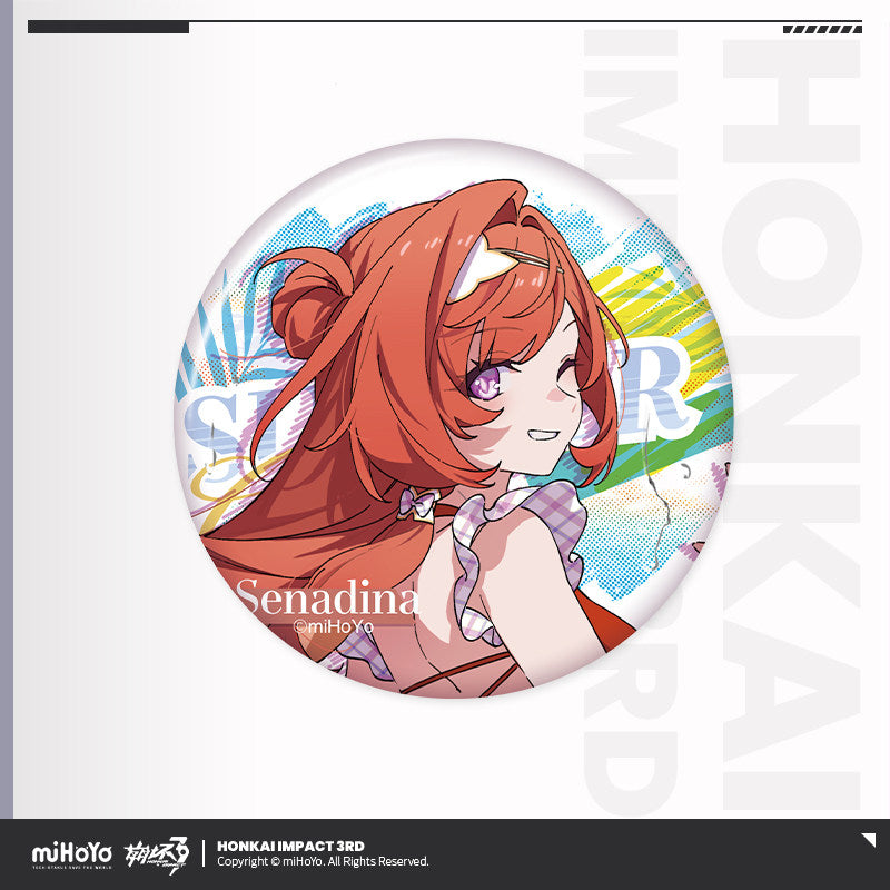 [Pre-Order] Summer Cruise Series Vol.6 Tinplate Badge | Honkai Impact 3rd (Within 200 Days)