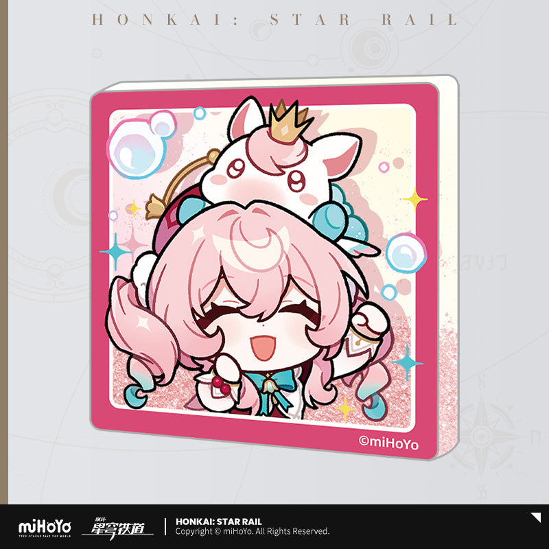 [Official Merchandise] Pom-Pom Exhibition Hall Series Liquid Glitter Acrylic Fridge Magnet | Honkai: Star Rail
