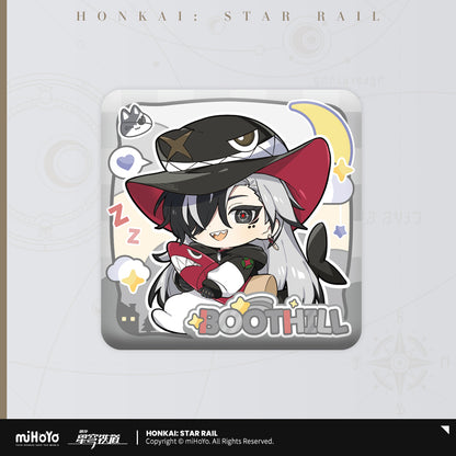 [Official Merchandise] Boys’ Dormitory Series Chibi Square Badge | Honkai: Star Rail