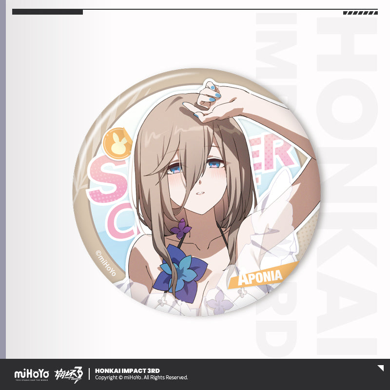 [Official Merchandise] Summer Cruise Series Tinplate Badge Vol.4 | Honkai Impact 3rd