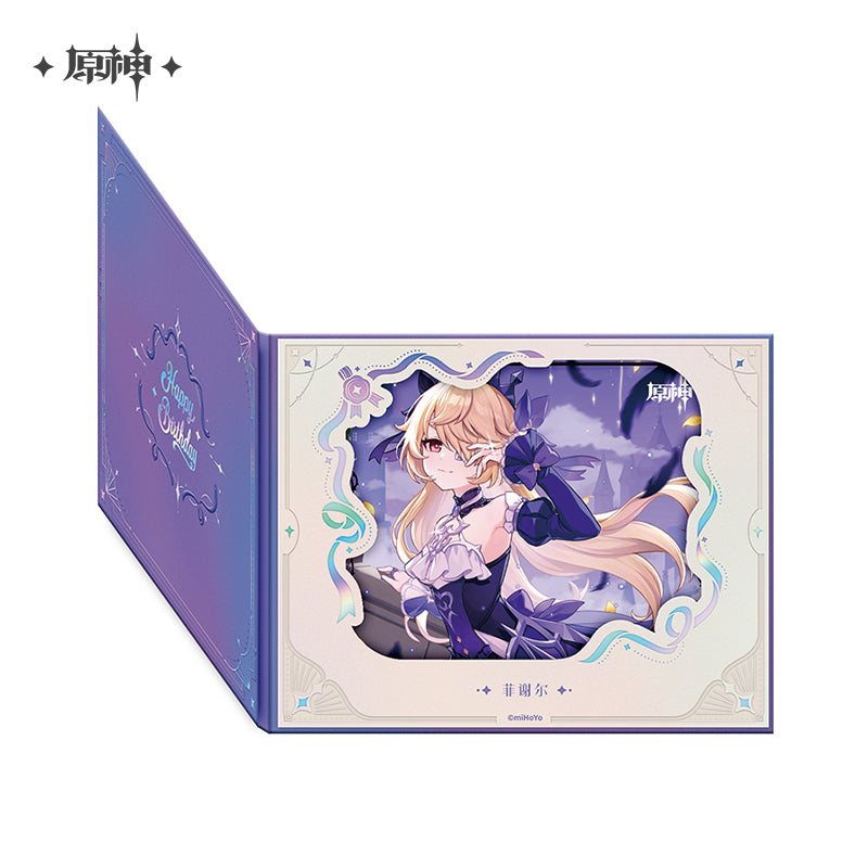 Genshin Impact Birthday Series Flip-Page Lattice Window Shikishi