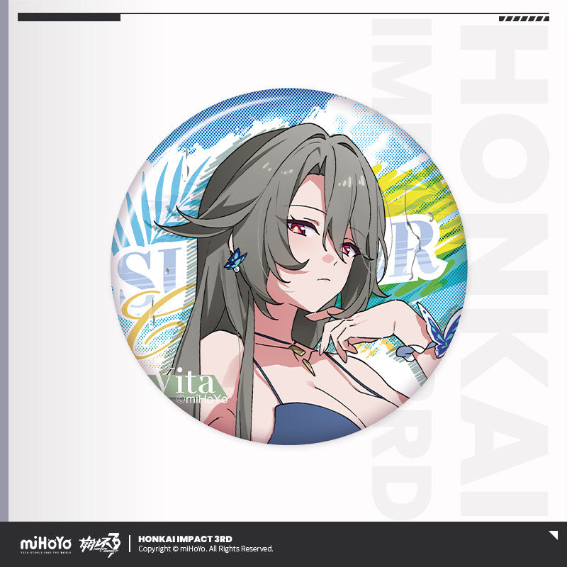 [Pre-Order] Summer Cruise Series Vol.6 Tinplate Badge | Honkai Impact 3rd (Within 200 Days)