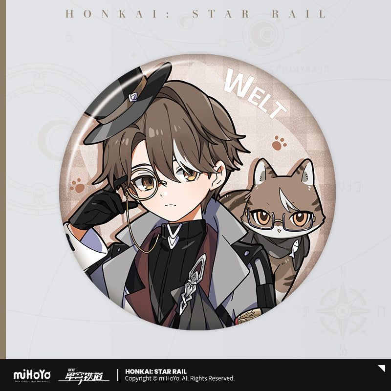 [Official Merchandise] Little Cat Series Tinplate Badges | Honkai: Star Rail