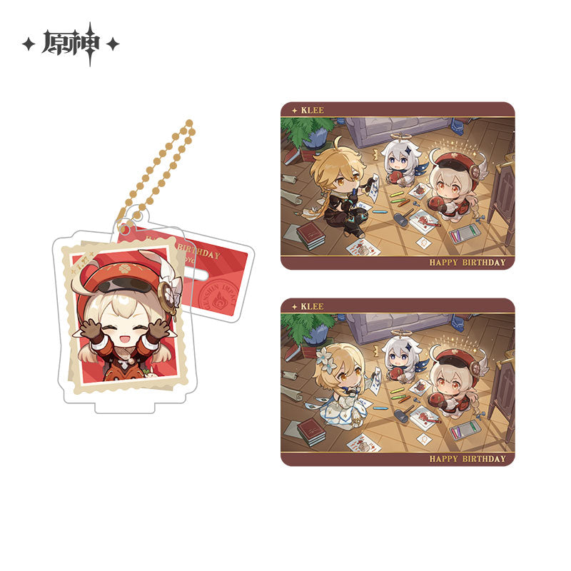 [Official Merchandise] Captured Memories Series: Character Standee Collectible Card Set | Genshin Impact