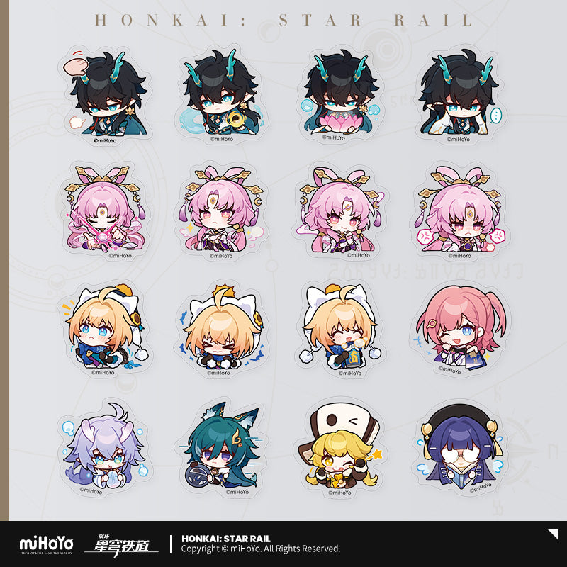 [Official Merchandise] Pom-Pom Exhibition Hall Series: Chibi Sticker Pack | Honkai: Star Rail