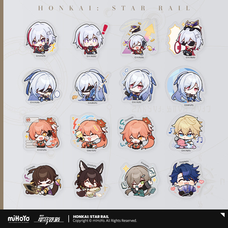 [Official Merchandise] Pom-Pom Exhibition Hall Series: Chibi Sticker Pack | Honkai: Star Rail