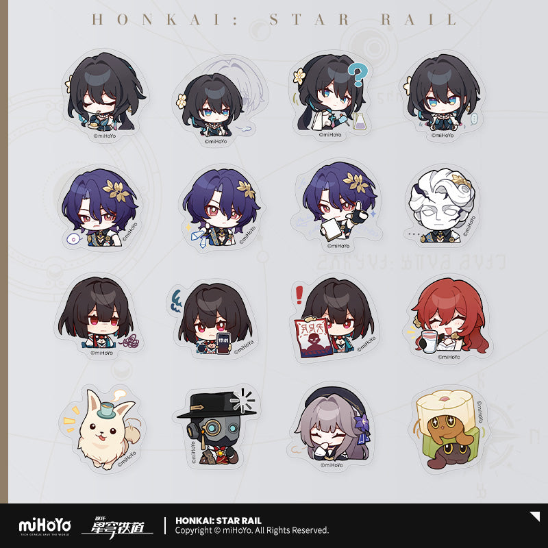 [Official Merchandise] Pom-Pom Exhibition Hall Series: Chibi Sticker Pack | Honkai: Star Rail