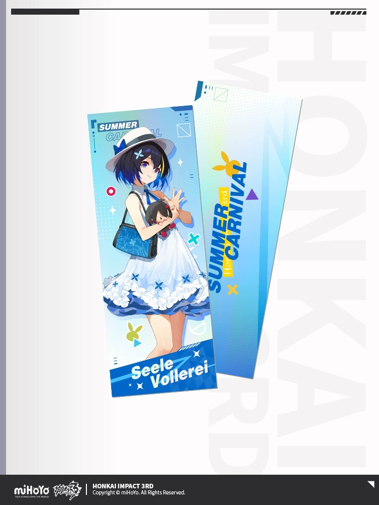 [Official Merchandise] Summer Carnival Series Holographic Collectible Tickets | Honkai Impact 3rd